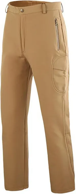 Mens Camo Pants Flexcamo - Tactical Waterproof Cargo Pants Fleece Lined Military Work Pants Warm Winter Hiking Pants