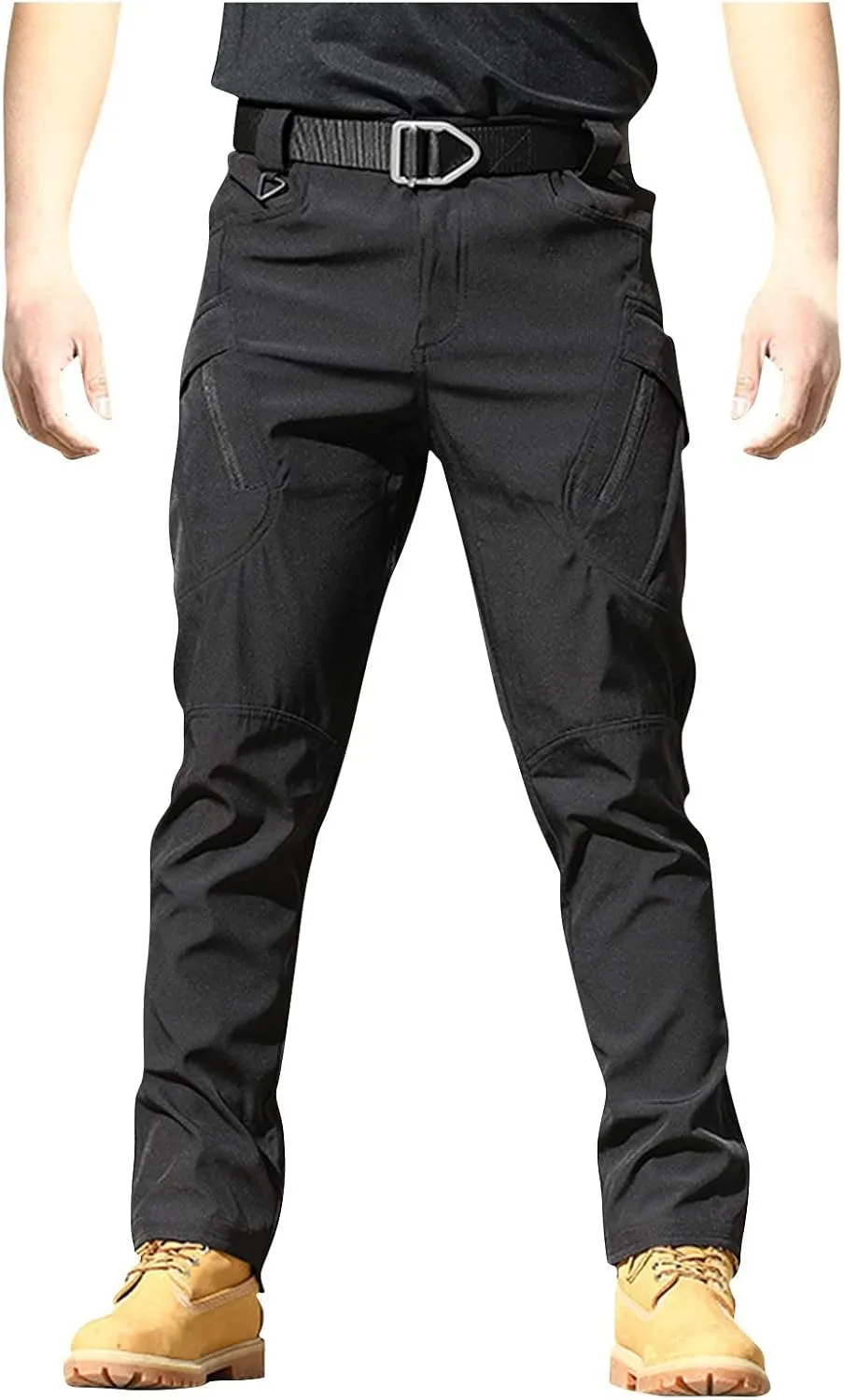 Mens Cargo Pants Baggy Ripstop Pants Multi Pockets Outdoor Work Hiking Pants Match Mens Wild Cargo Pants