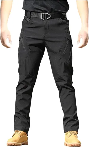 Mens Cargo Pants Baggy Ripstop Pants Multi Pockets Outdoor Work Hiking Pants Match Mens Wild Cargo Pants