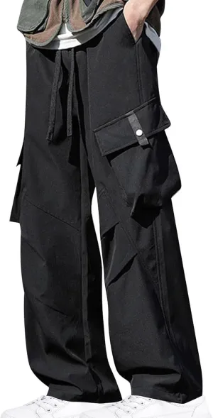 Mens Cargo Pants Casual Hiking Pants Joggers Athletic Pants Straight Loose Straight Sweatpants for Men Sweat Pants