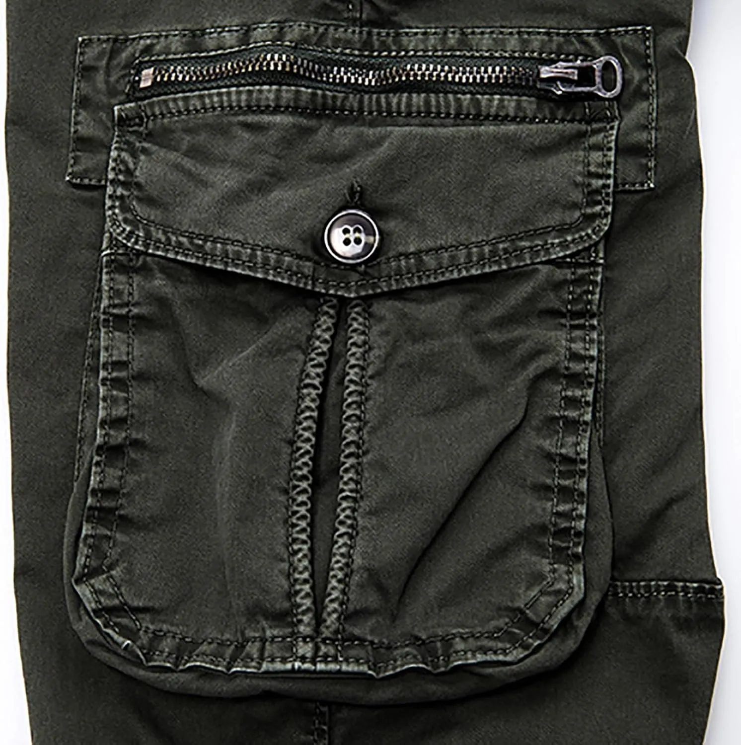 Mens Cargo Pants Slim Fit Hiking Pants Men Casual Lightweight Joggers Work Pants Multi-Pocket Military Pants