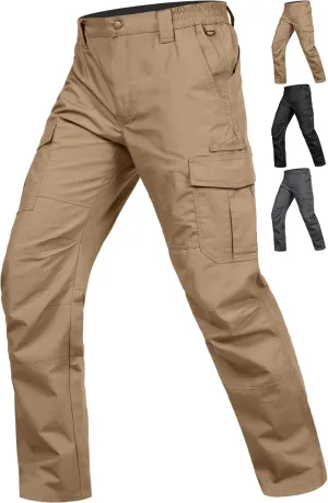 Mens Cargo Pants Waterproof Hiking Pants for Men Ripstop Tactical Pants Multi Work Pants with 7 Pockets
