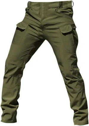 Men's Cargo Pants Waterproof Stretch Hiking Pants Multi Pockets Baggy Flex Camo Ripstop Tactical Pants Work Pants