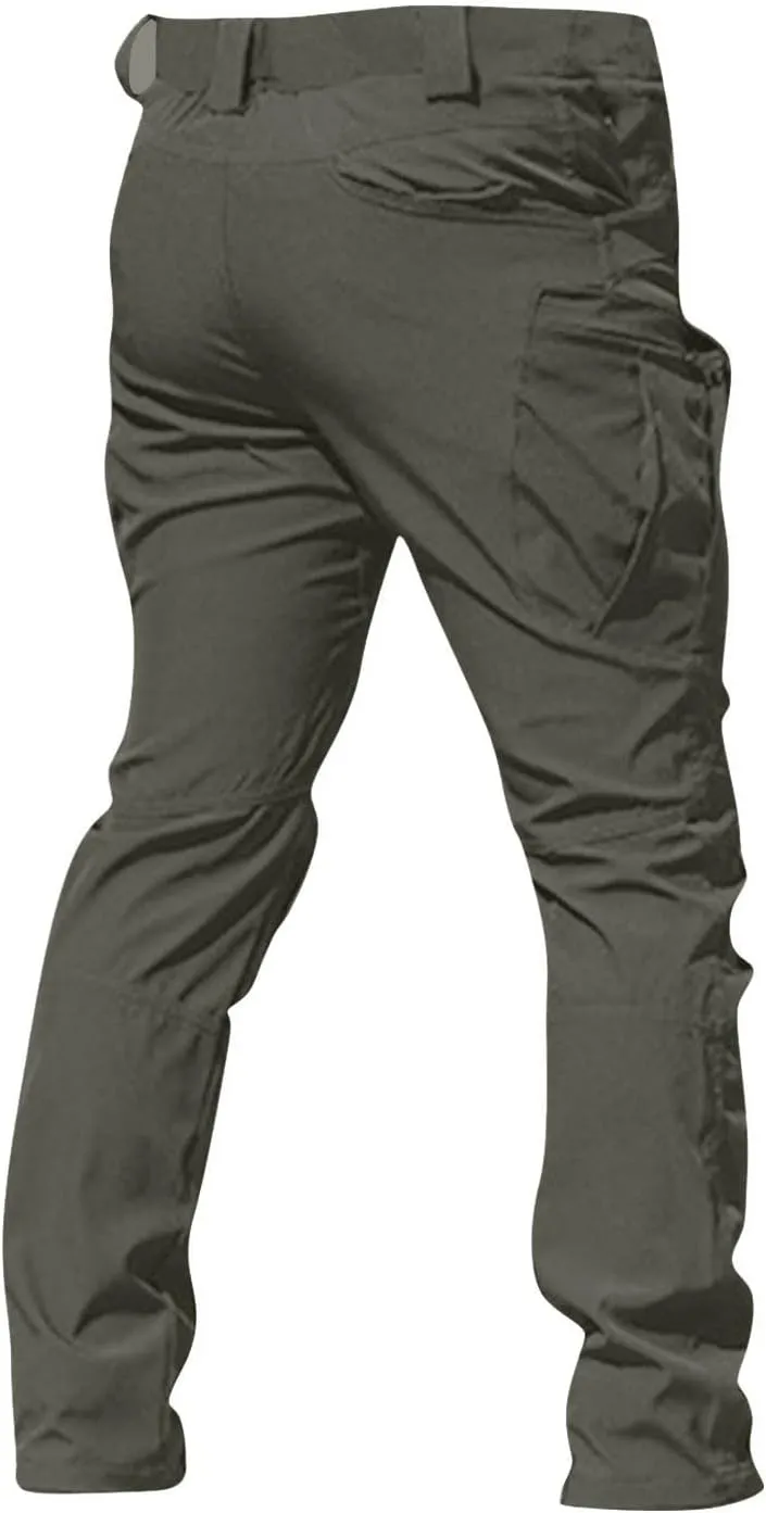 Men's Cargo Pants Waterproof Stretch Hiking Pants Multi Pockets Baggy Flex Camo Ripstop Tactical Pants Work Pants