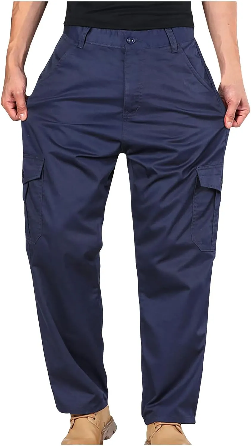 Men's Hiking Pants Tactical Cargo Pants for Men Casual Lightweight Joggers Work Pants Multi-Pocket Military Pants