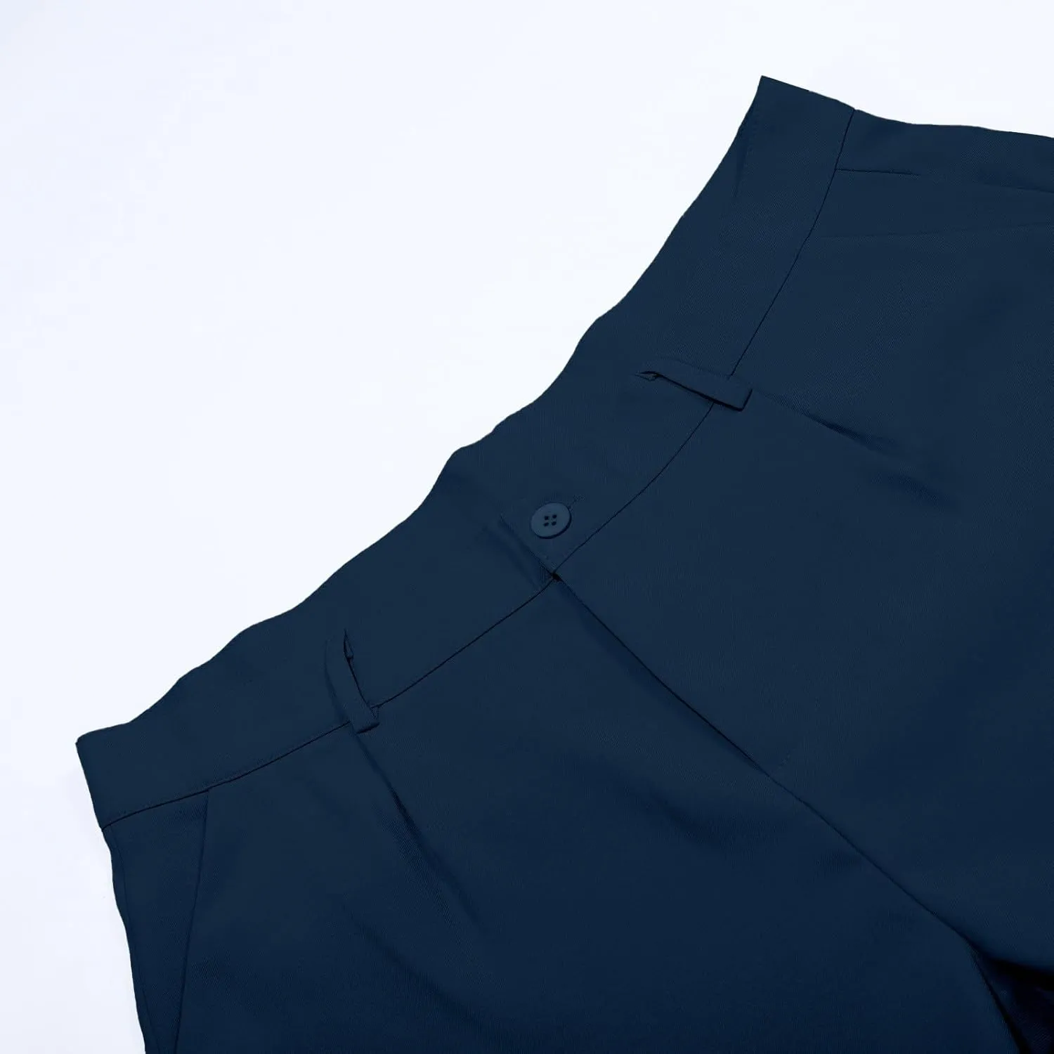 Mens Pleated Front Casual Work Pants Wrinkle-Free Regular Fit Work Dress Pants Big and Tall Stretch Chinos Trousers