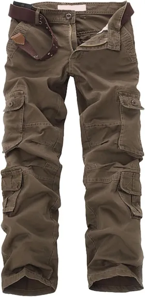 Men's Tactical Elite Cargo Pants Multi Pockets Baggy Pants Frayed Fishing Work Pants Wild Hunting Hiking Pants
