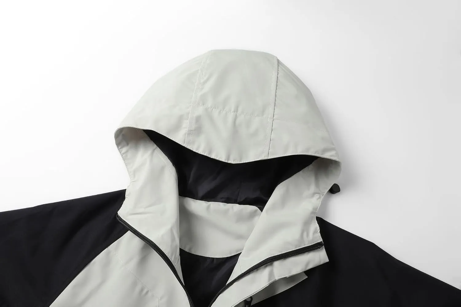 Mens Waterproof Windbreaker Rain Coat Warm Light Casual Jacket Full Zip Up with Zipper Pockets for Fishing Camping Climping