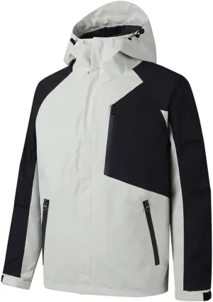 Mens Waterproof Windbreaker Rain Coat Warm Light Casual Jacket Full Zip Up with Zipper Pockets for Fishing Camping Climping