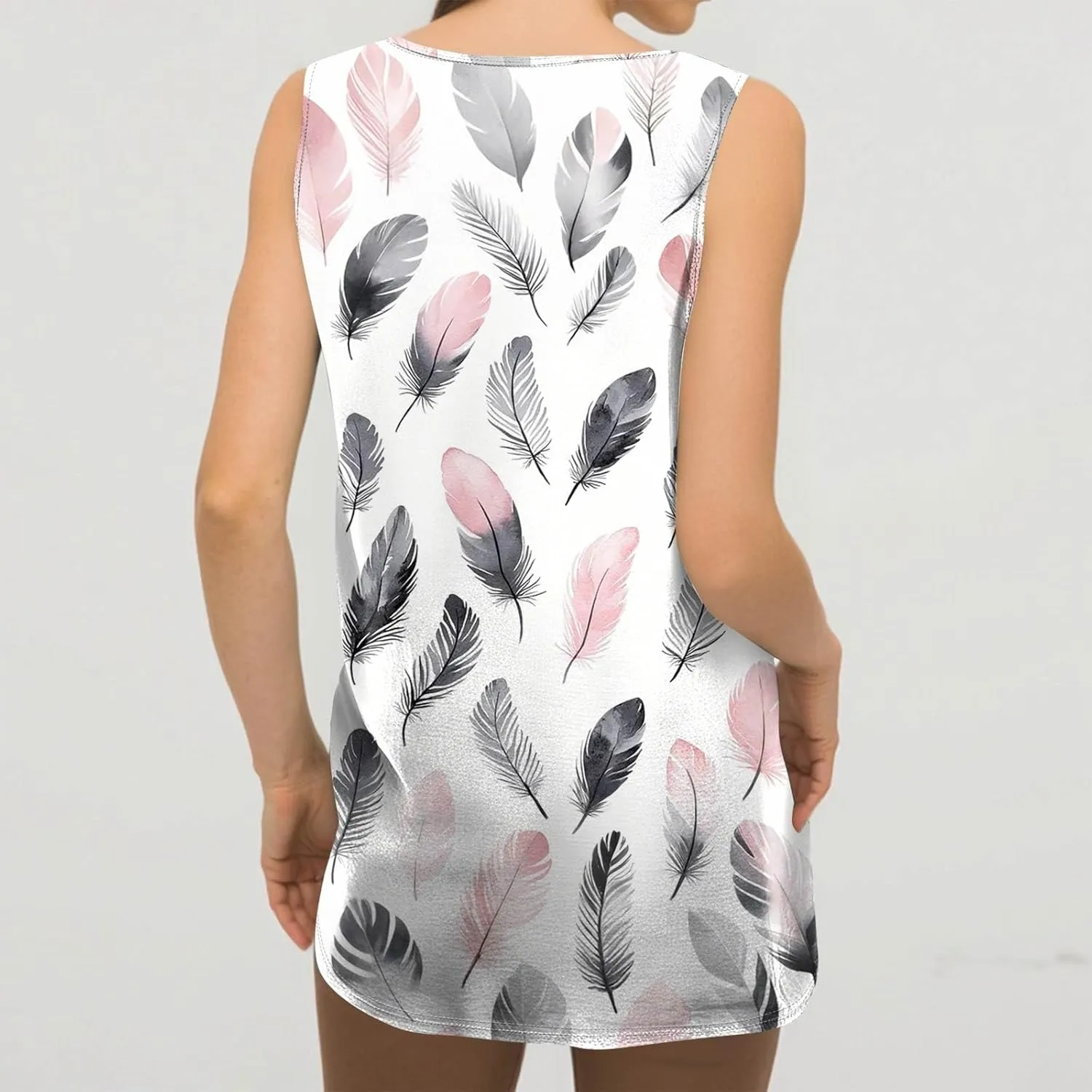 NBXNZWF Womens Tank Tops 2025 Summer Sleeveless V Neck Boho T Shirts Casual Loose Fit Going Out Workout Basic Tunic Tops