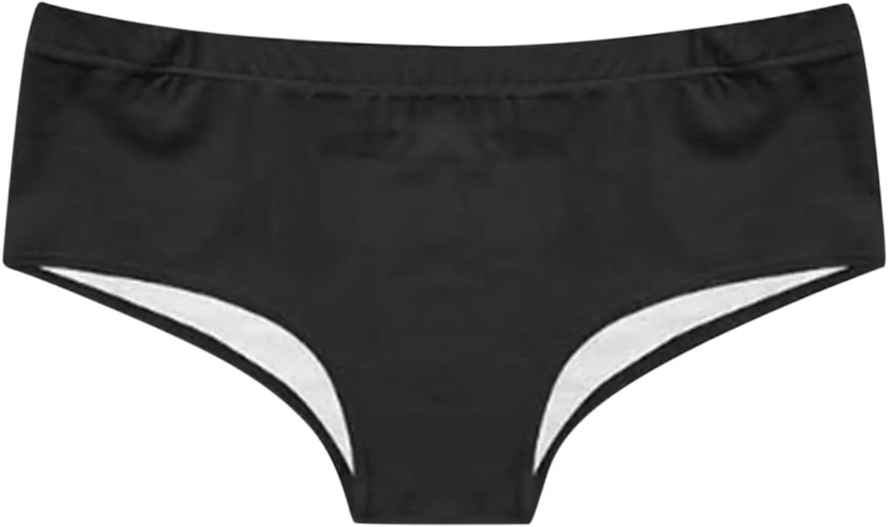 Novelty Funny Women Briefs Panties Please Charge Letter Print Sexy High Waisted Underwear Cotton Boyshorts Lingerie