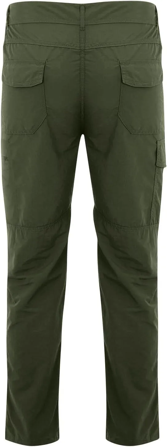 OIOLOYJM Cargo Pants for Men Relaxed Fit Work Waterproof Hiking Pants Stretch Tactical Pants Lightweight Outdoor Travel Pants