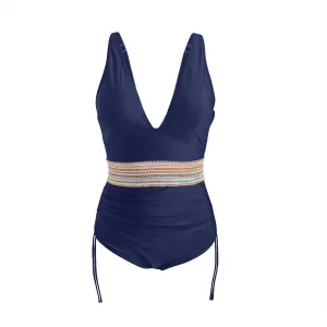 One Piece Bathing Suits Women Swimsuit Tummy Control Swimwear V Neck Slimming Swim Suit Push Up Bathing Suits