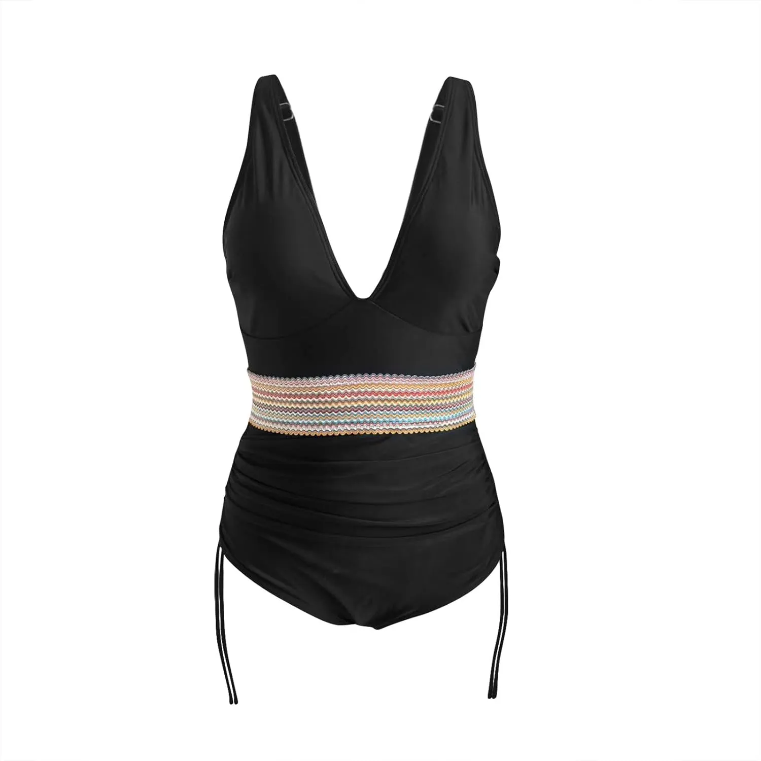 One Piece Bathing Suits Women Swimsuit Tummy Control Swimwear V Neck Slimming Swim Suit Push Up Bathing Suits