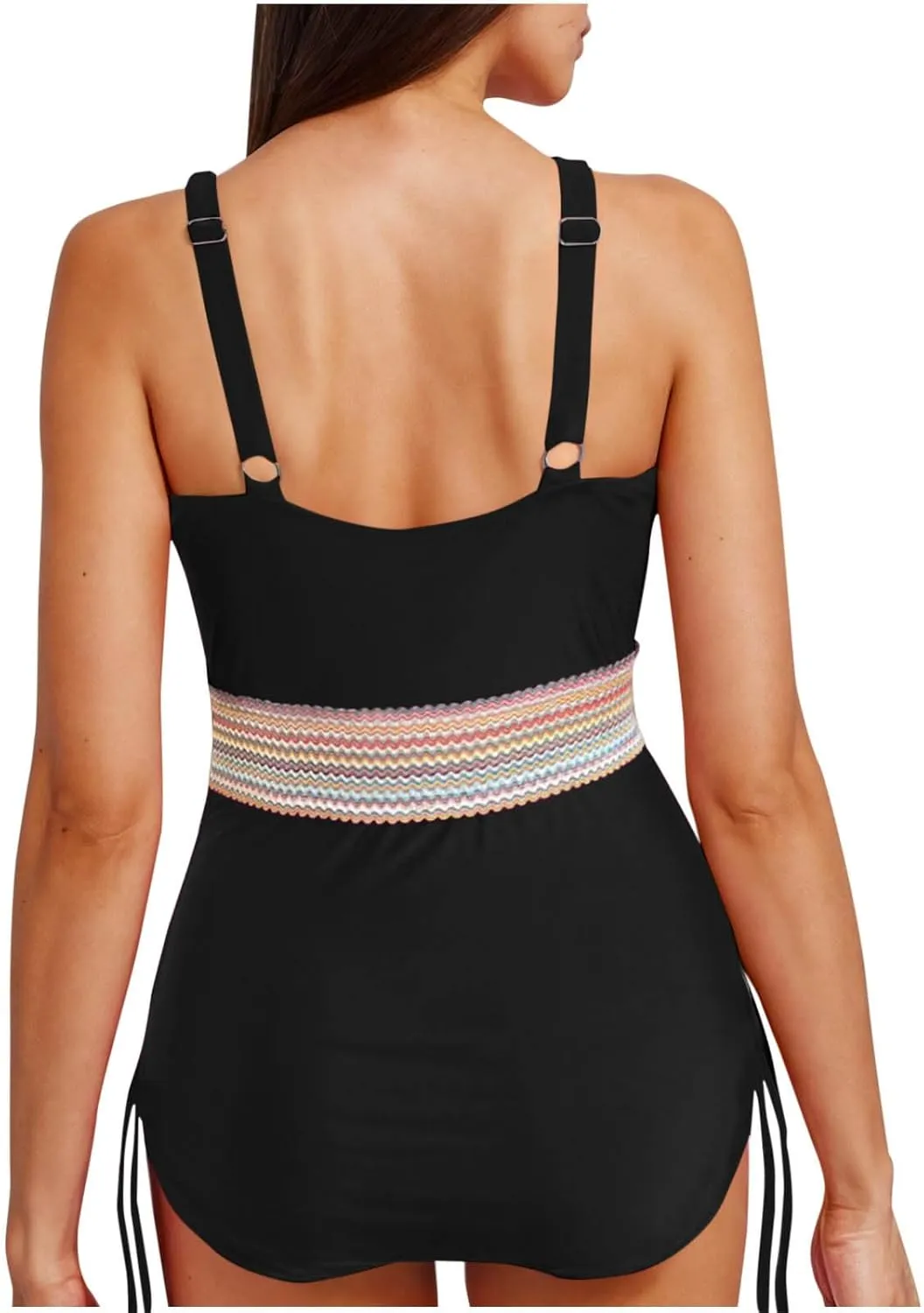 One Piece Bathing Suits Women Swimsuit Tummy Control Swimwear V Neck Slimming Swim Suit Push Up Bathing Suits