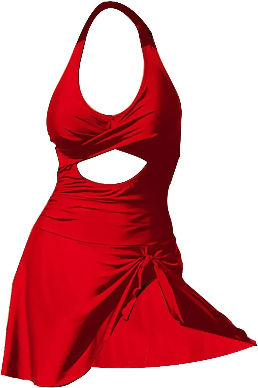 One Piece Swimdress for Women Tummy Control Swim Dresses Skirt 2025 Swimsuits Plus Size Bathing Suit