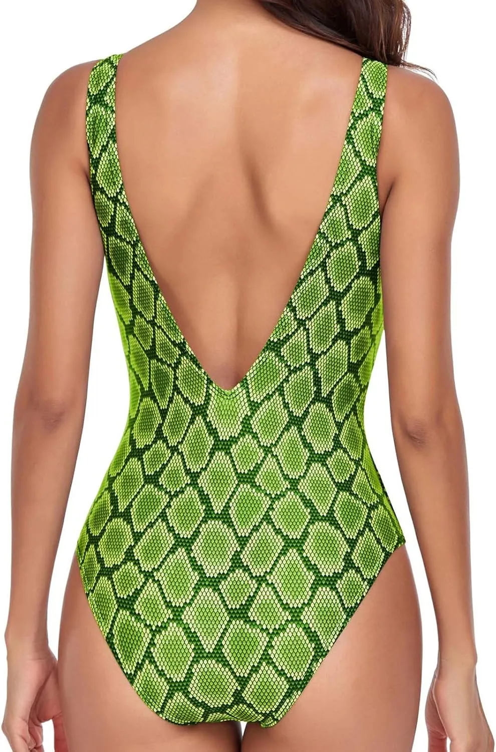 One Piece Swimsuit for Women Modest Tummy Control V Neck Bathing Suits Seamless Confident Sporty Swimsuit