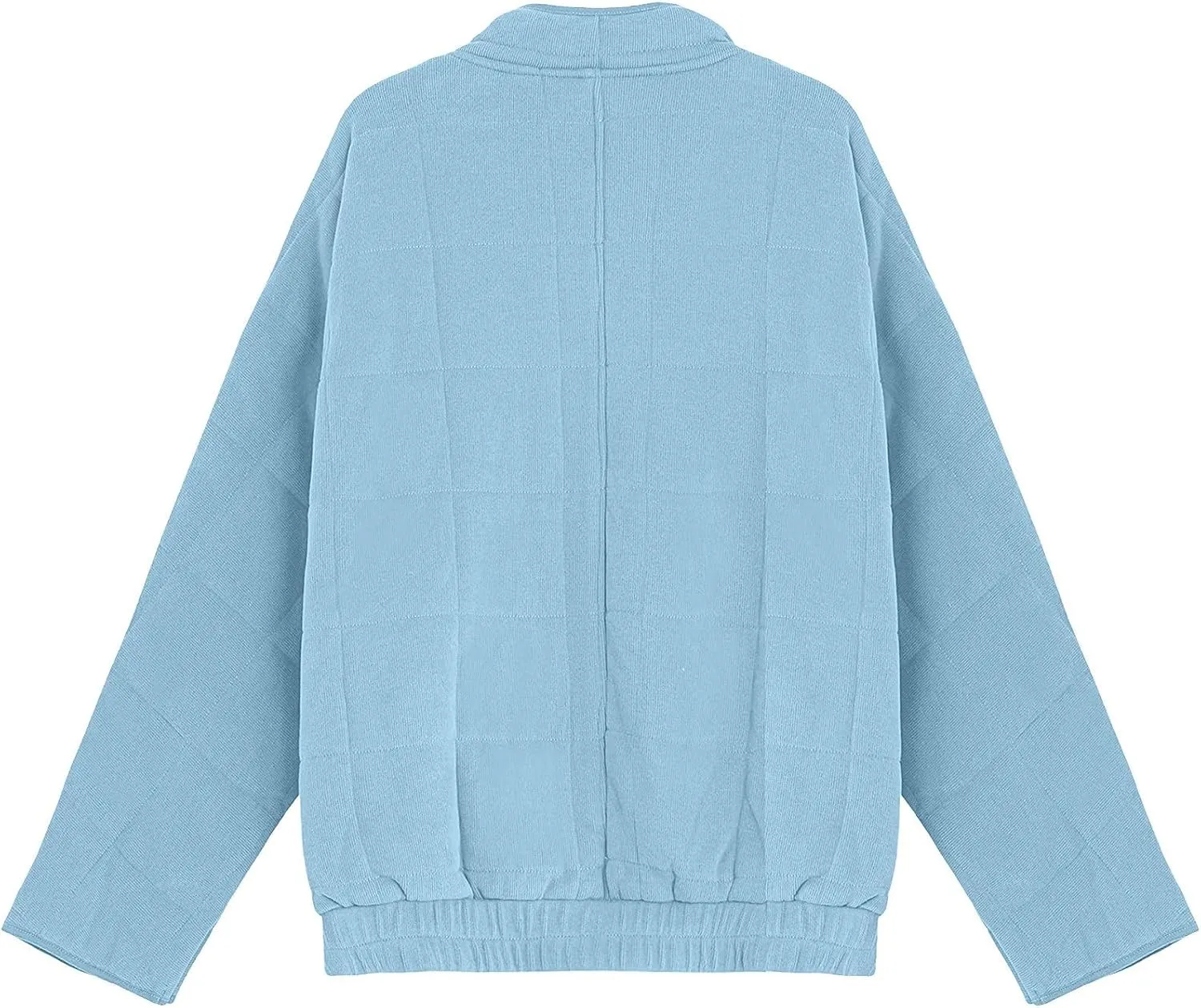 Quilted Jackets for Women Baggy Lightweight Zip up Coat Padded Warm Winter Down Overcoat with Pockets Casual Outwear