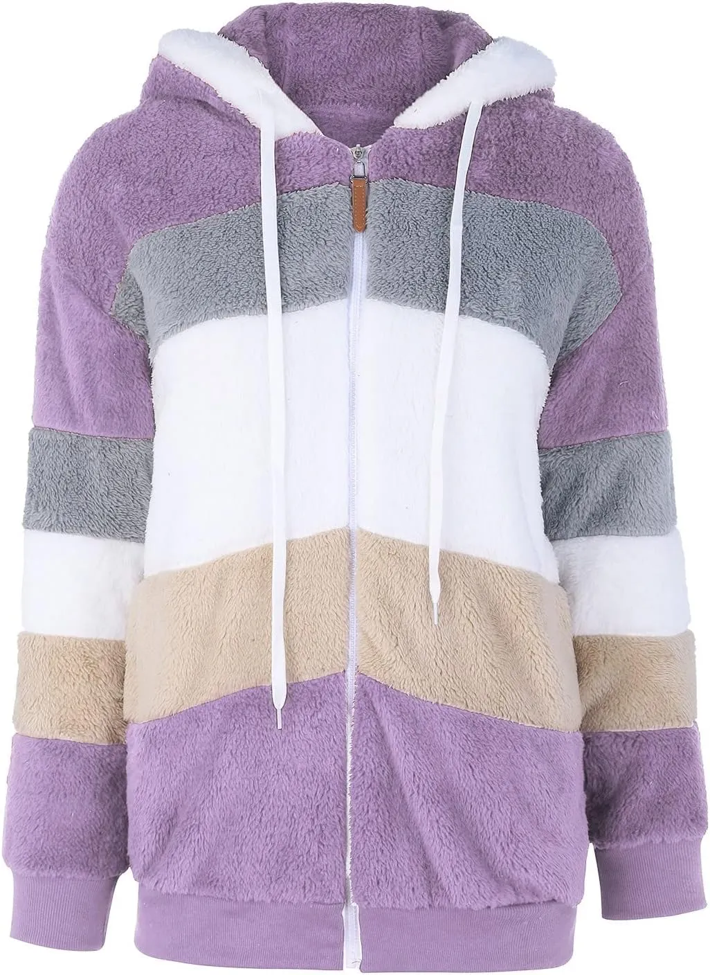 QWENTMTNTY Winter Coats for Women 2023 Sherpa Coats Lightweight Sherpa Lined Jacket No Hood Warm Winter Coats Outerwear