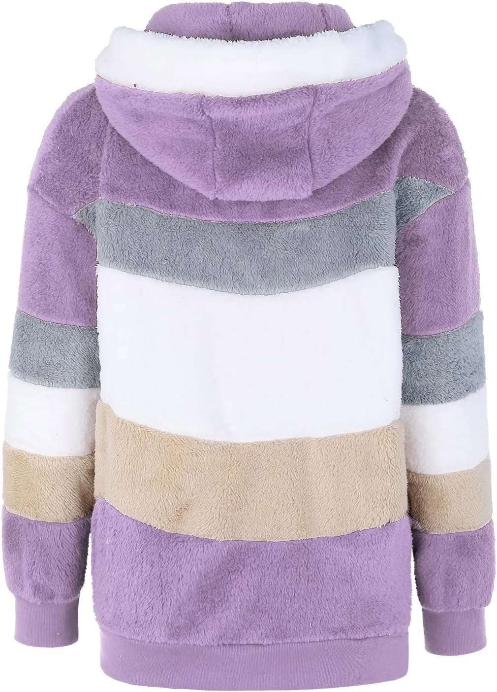 QWENTMTNTY Winter Coats for Women 2023 Sherpa Coats Lightweight Sherpa Lined Jacket No Hood Warm Winter Coats Outerwear