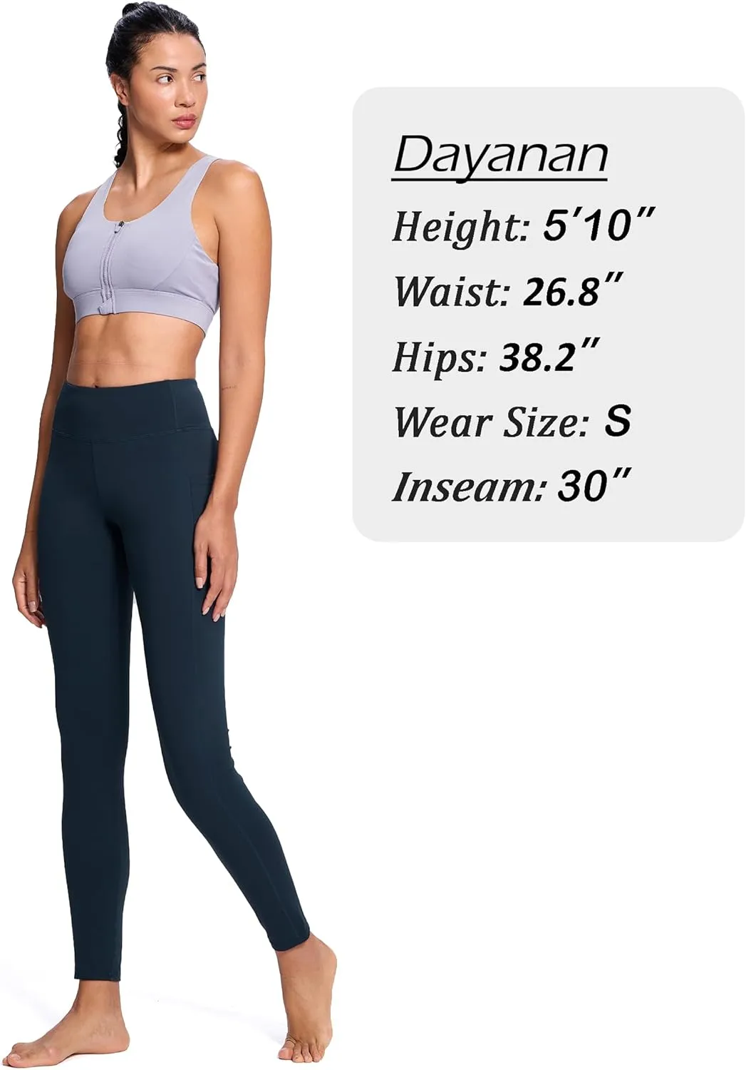 SEVEGO Tall Women's 30"/32"/34"/36" Yoga Leggings High Waist Workout Activewear Pants with Pockets