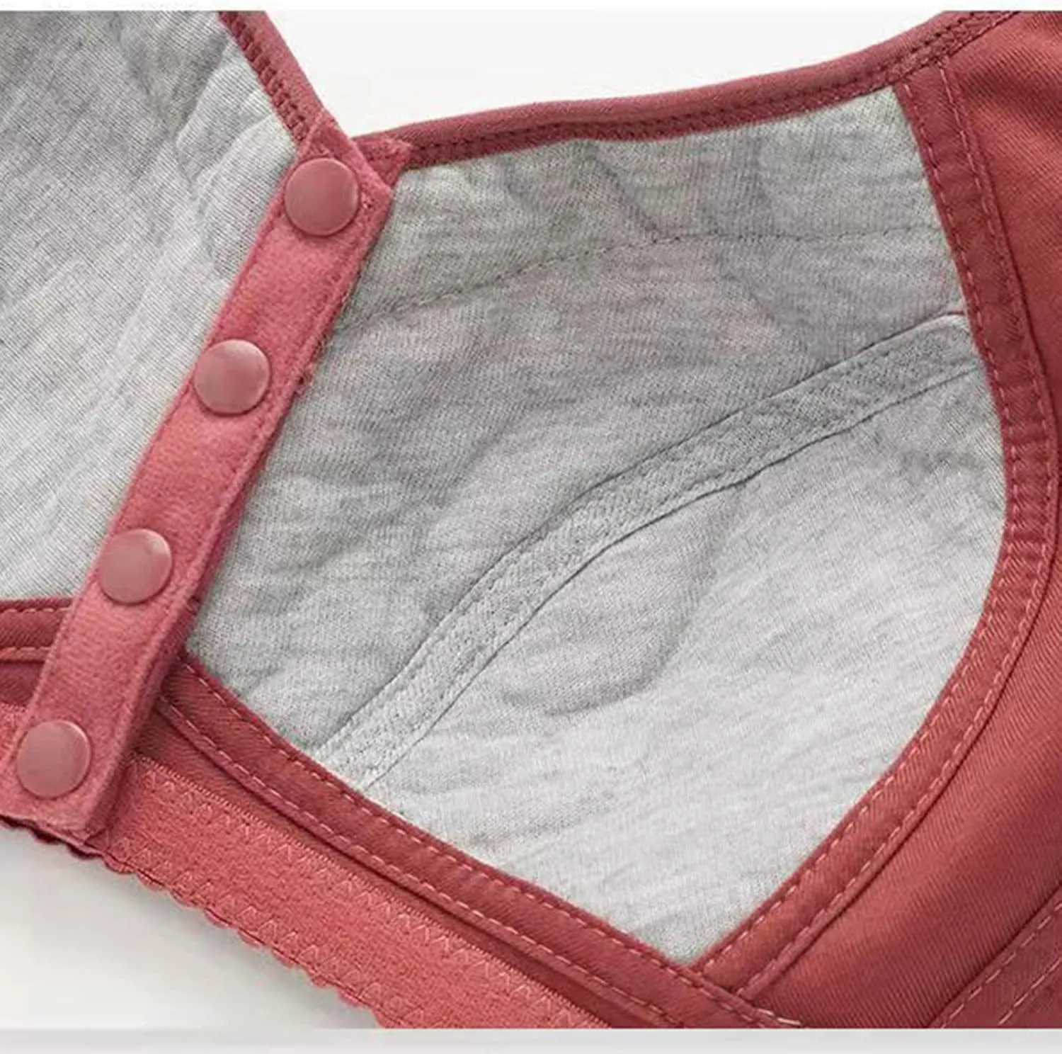 Sinzelimin 1/2/3PC Bras for Women No Underwire Front Snap Closure Nursing Bras Comfort Breathable Daily Bralettes Underwear