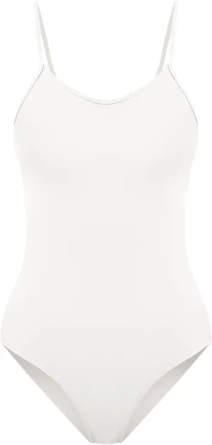 speerise Retro Criss Cross Back Onepiece Swimsuit, Adjustable Strap Swimwear