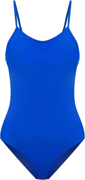speerise Retro Criss Cross Back Onepiece Swimsuit, Adjustable Strap Swimwear