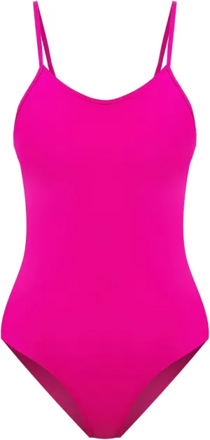speerise Retro Criss Cross Back Onepiece Swimsuit, Adjustable Strap Swimwear
