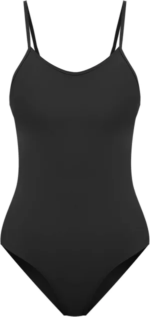 speerise Retro Criss Cross Back Onepiece Swimsuit, Adjustable Strap Swimwear