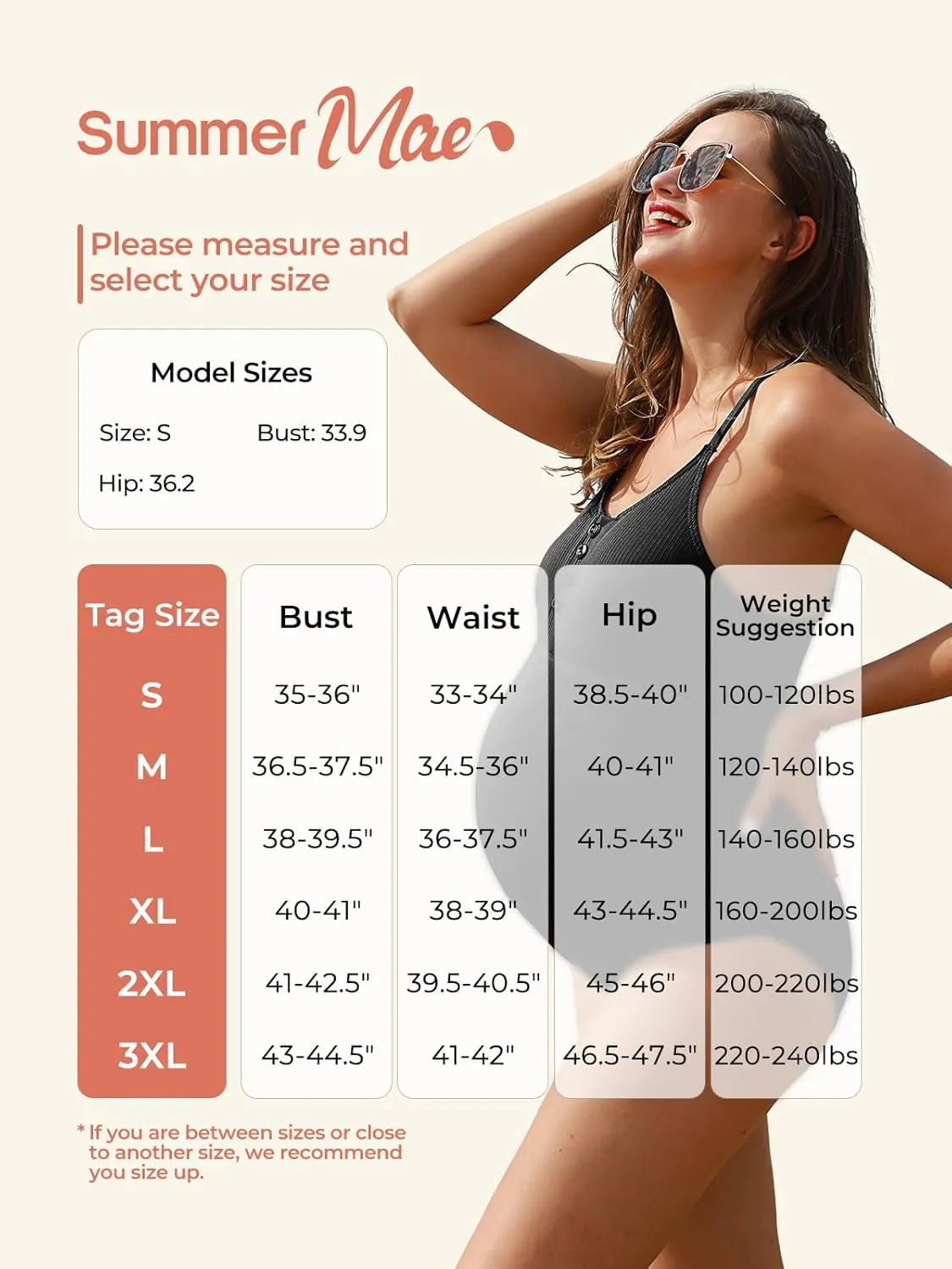 Summer Mae Maternity Swimsuit One Piece Bathing Suit Button Neck Cross Back