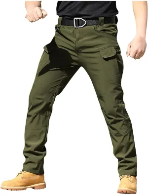 Tactical Pants for Men Waterproof Upland Hunting Pants Stretch Ripstop Cargo Pants Multi Pockets Outdoor Work Pants