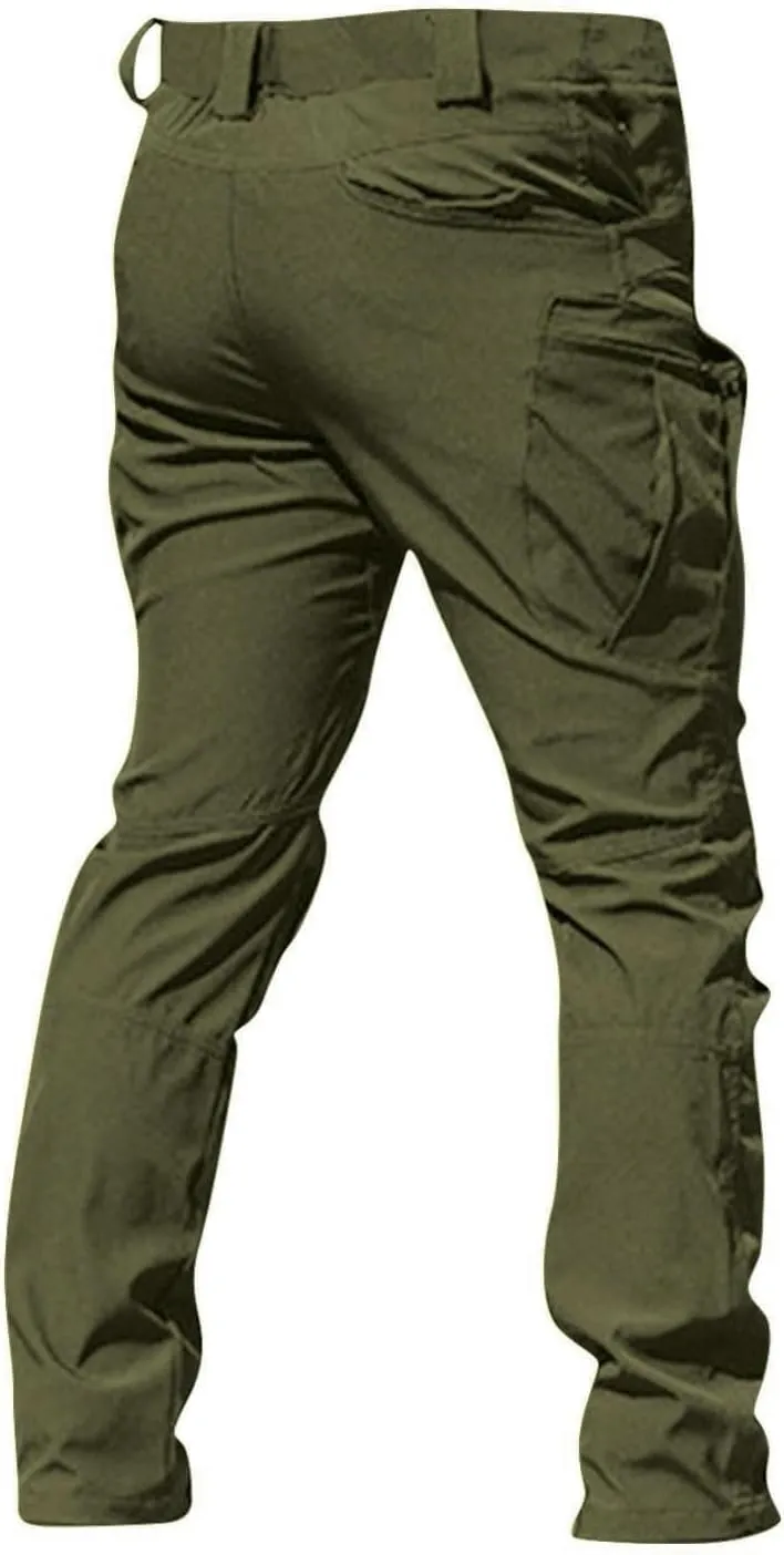 Tactical Pants for Men Waterproof Upland Hunting Pants Stretch Ripstop Cargo Pants Multi Pockets Outdoor Work Pants
