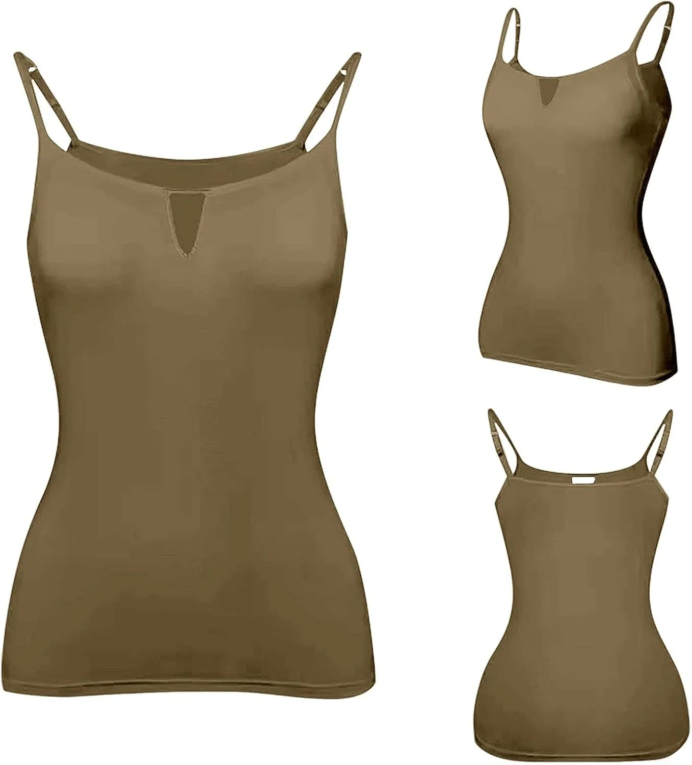 Tank Top with Built in Bra for Women Summer Casual Loose Camisole Laides Adjustable Spaghetti Strap Shelf Cami 2025