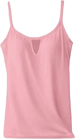 Tank Top with Built in Bra for Women Summer Casual Loose Camisole Laides Adjustable Spaghetti Strap Shelf Cami 2025