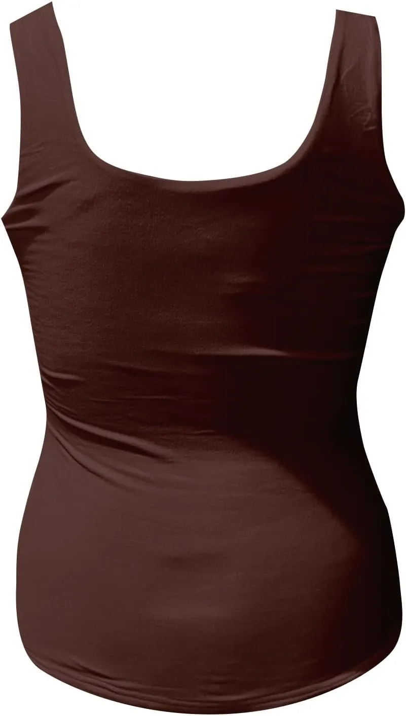 Tank Tops for Women 2025 Square Neck Camisole Workout Tops Cute Slim Seamless Layering Summer Sleeveless Shirts
