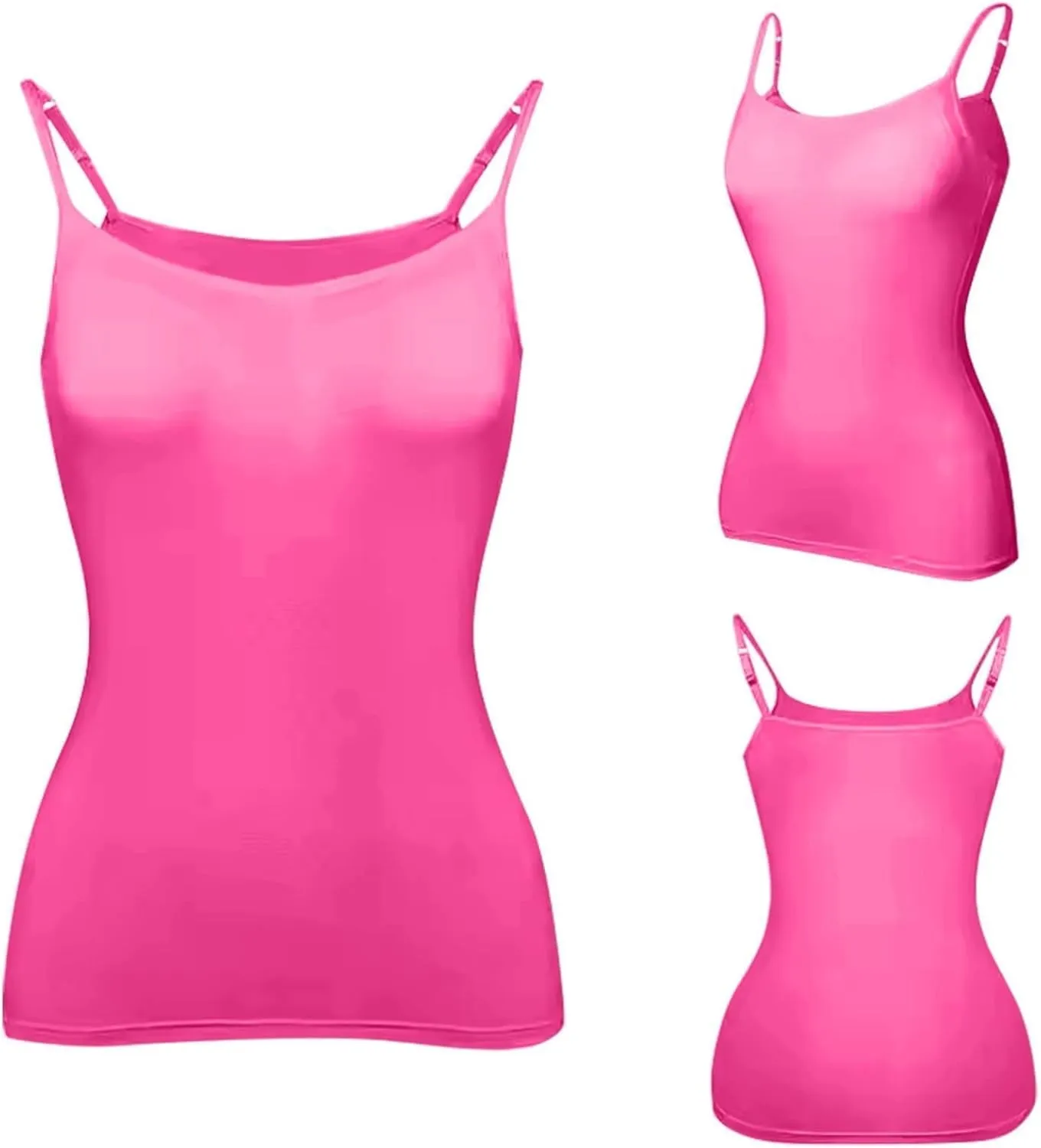 Tank Tops for Women Built in Bra Adjustable Spaghetti Strap Workout Yoga Shirts Basic Tank Tops Layer Padded Bra