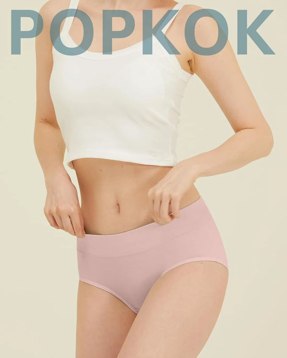 Teen Girls Cotton Underwear Mid Waist Brief Panties 6 pack