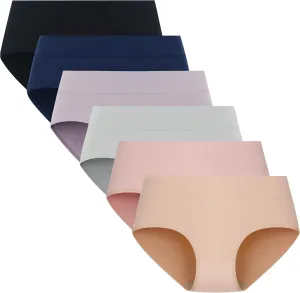 Teen Girls Cotton Underwear Mid Waist Brief Panties 6 pack