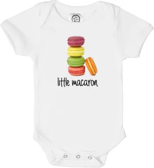 The Spunky Stork Baby Little Macaron French Organic Newborn Girl Bodysuit