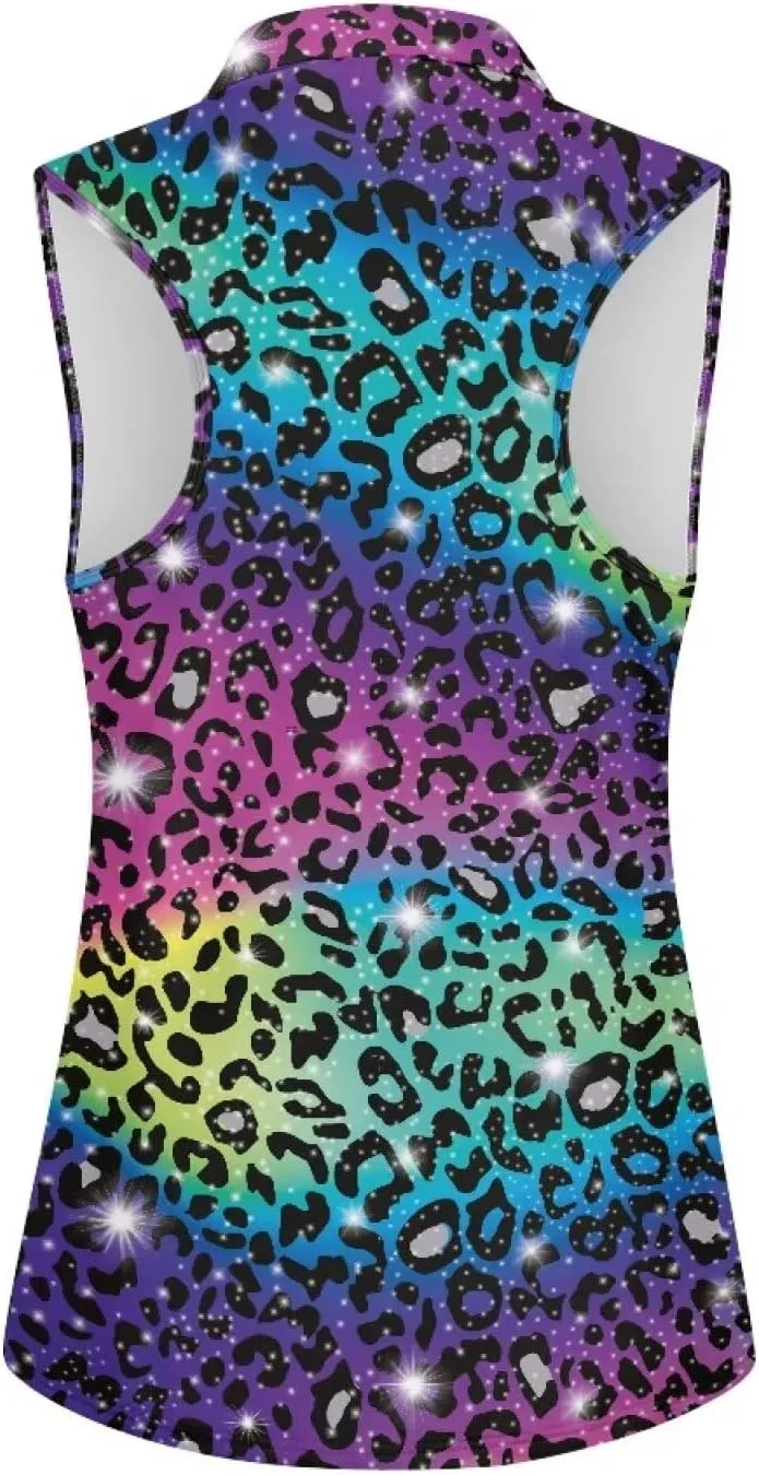 TOADDITDO Women's Golf Top Sleeveless Collared Tennis Tank Tops Shirts Quick Dry Activewear Size XS-2XL