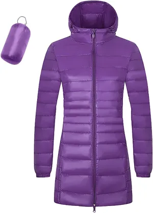 Today Prime on Women Jackets Long Coat Woman Women's Faux Jackets Coats Womens Winter Swing Coat Springs Fleece Jacket Women Womens Puffer Down Jacket A-Purple