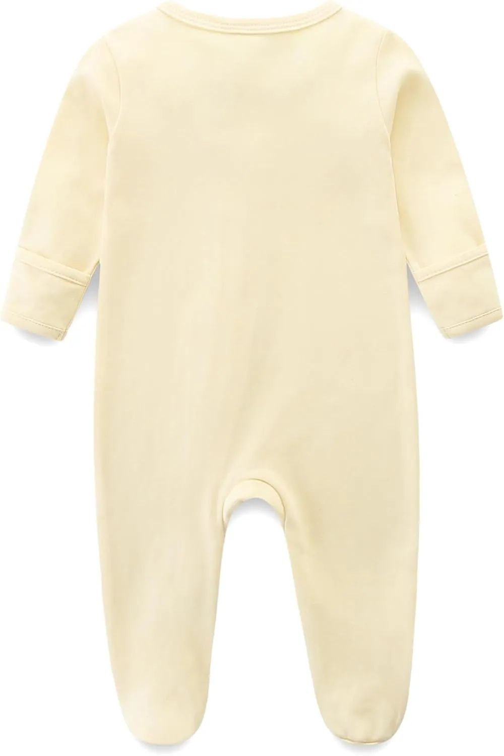 Unisex Baby Boy and Girl Zipper Onesie Solid Toddler Footie One-Piece Infant Romper Jumpsuit