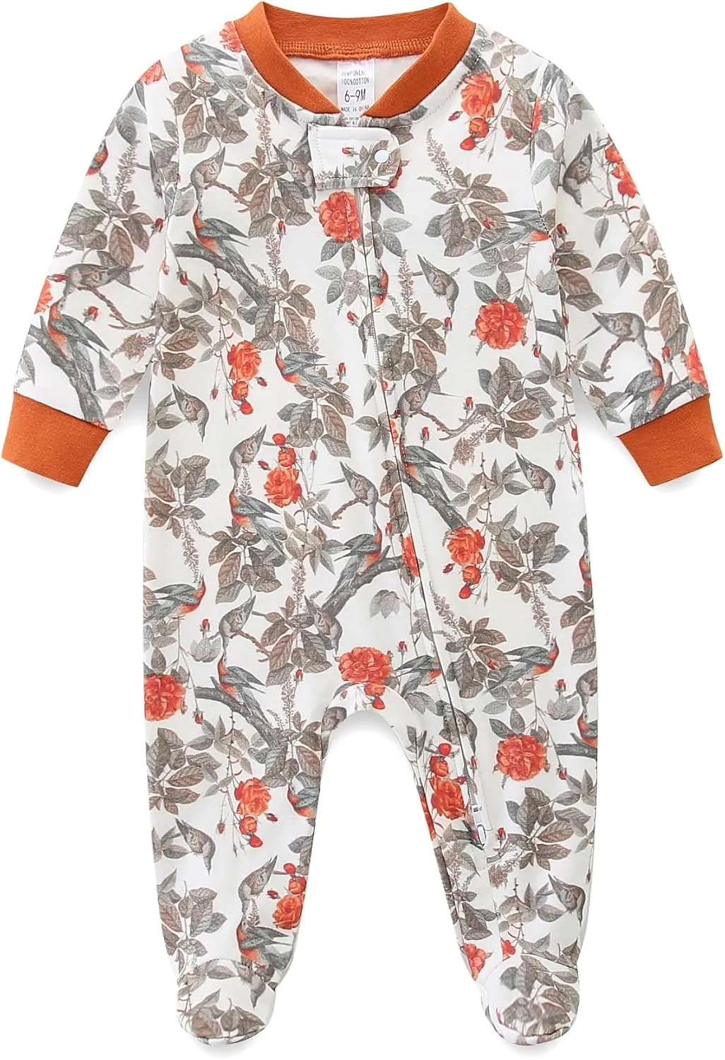Unisex Baby Boy and Girl Zipper Onesie Toddler Footie One-Piece Infant Romper Jumpsuit