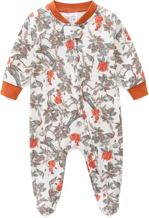 Unisex Baby Boy and Girl Zipper Onesie Toddler Footie One-Piece Infant Romper Jumpsuit