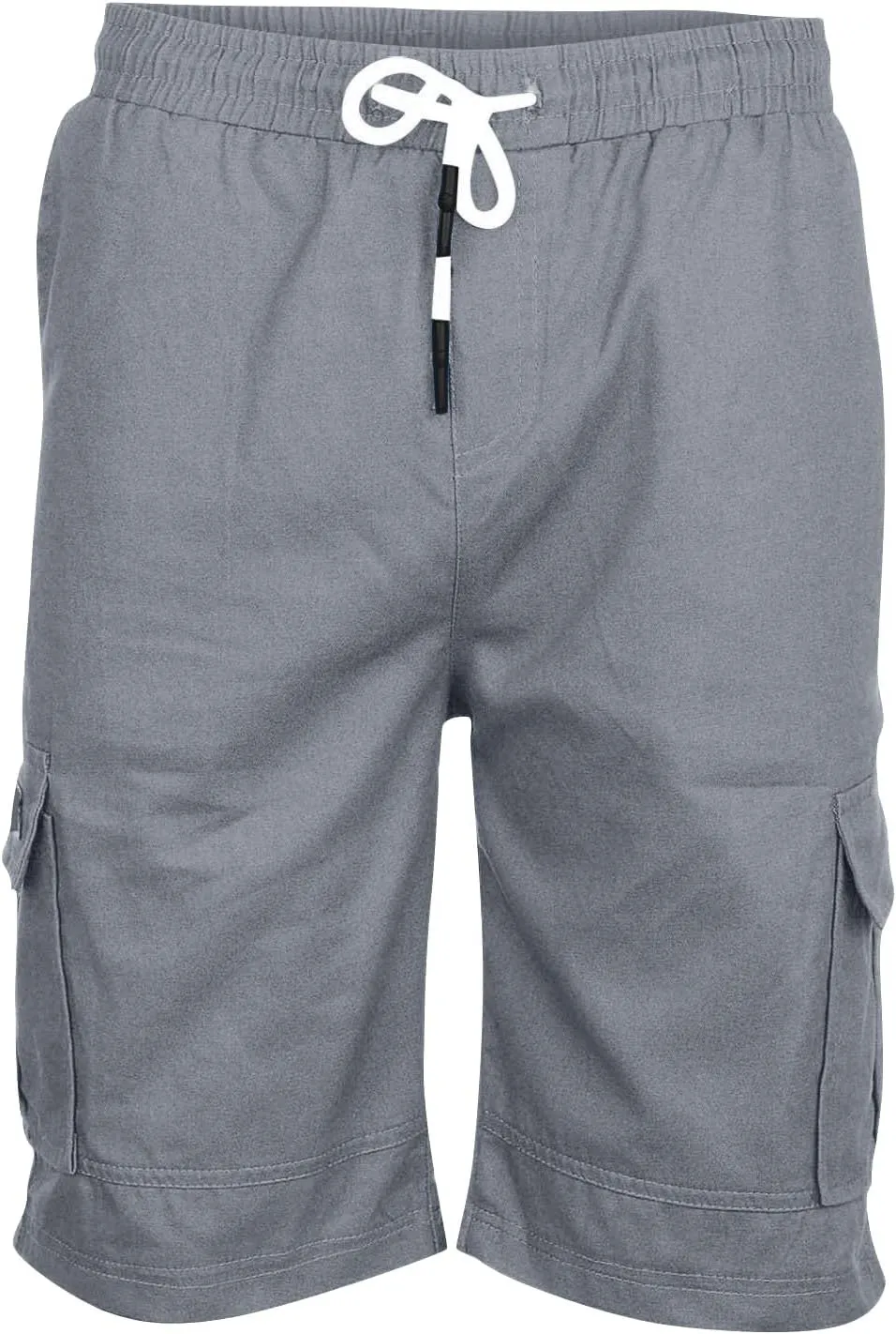 WENKOMG1 Mens Cotton Gym Shorts,Solid Elastic Waist Drastring Workout Shorts Running Jogging Trunks Basketball Shorts