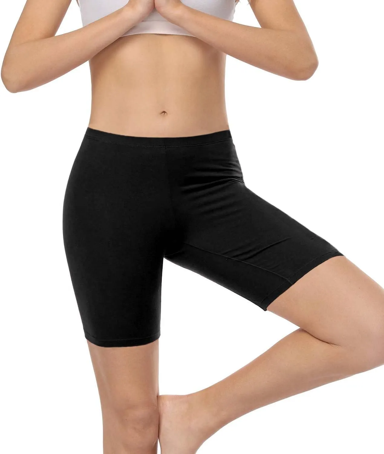 wirarpa Women's Cotton Boy Shorts Underwear Anti Chafing Soft Biker Short Plus Boy Shorts Panties 4 Pack