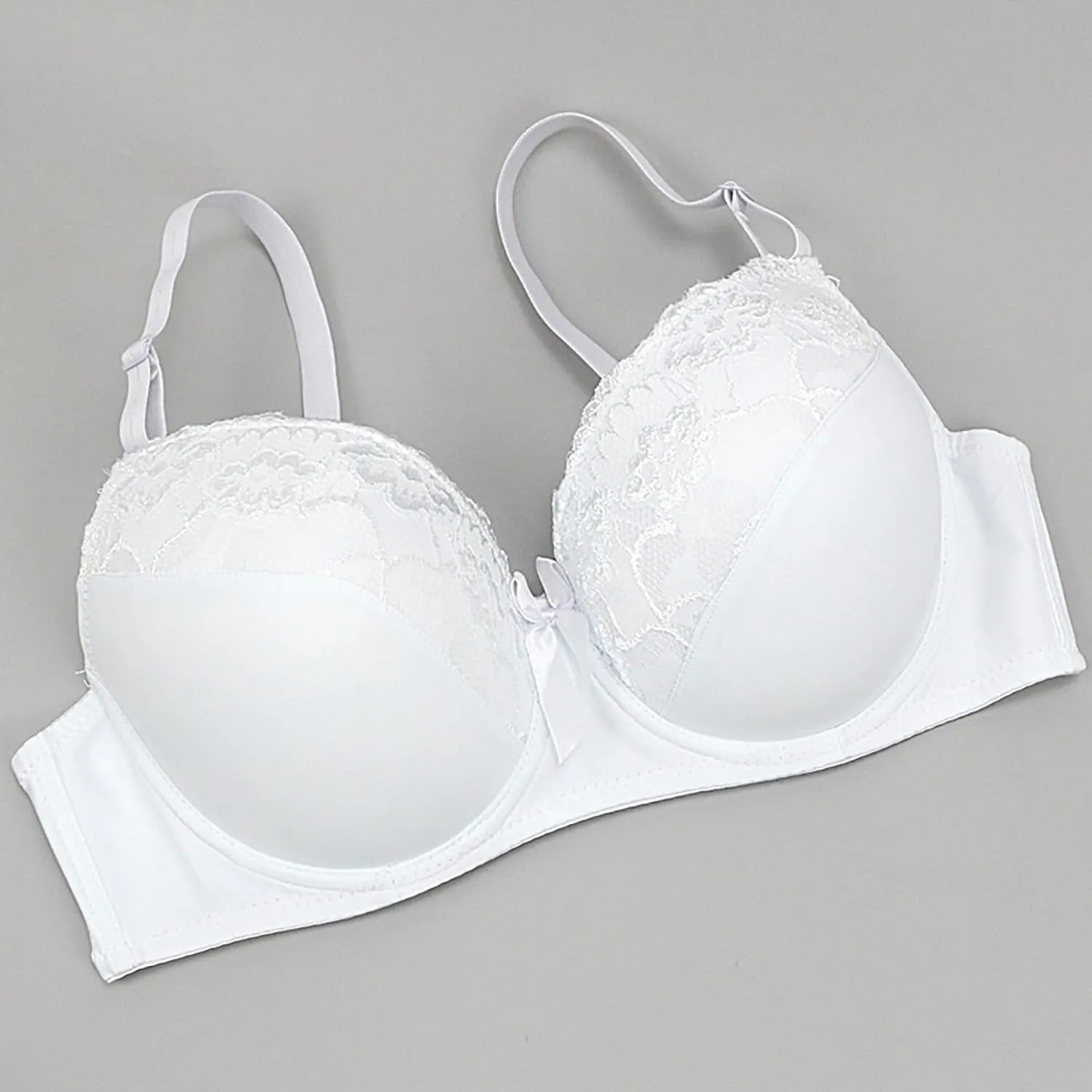 Women Full Coverage Plus Up Lace Bras Plus Size Minimizer Bra Soft Sleep Bralette Soft Underwire Brassiere