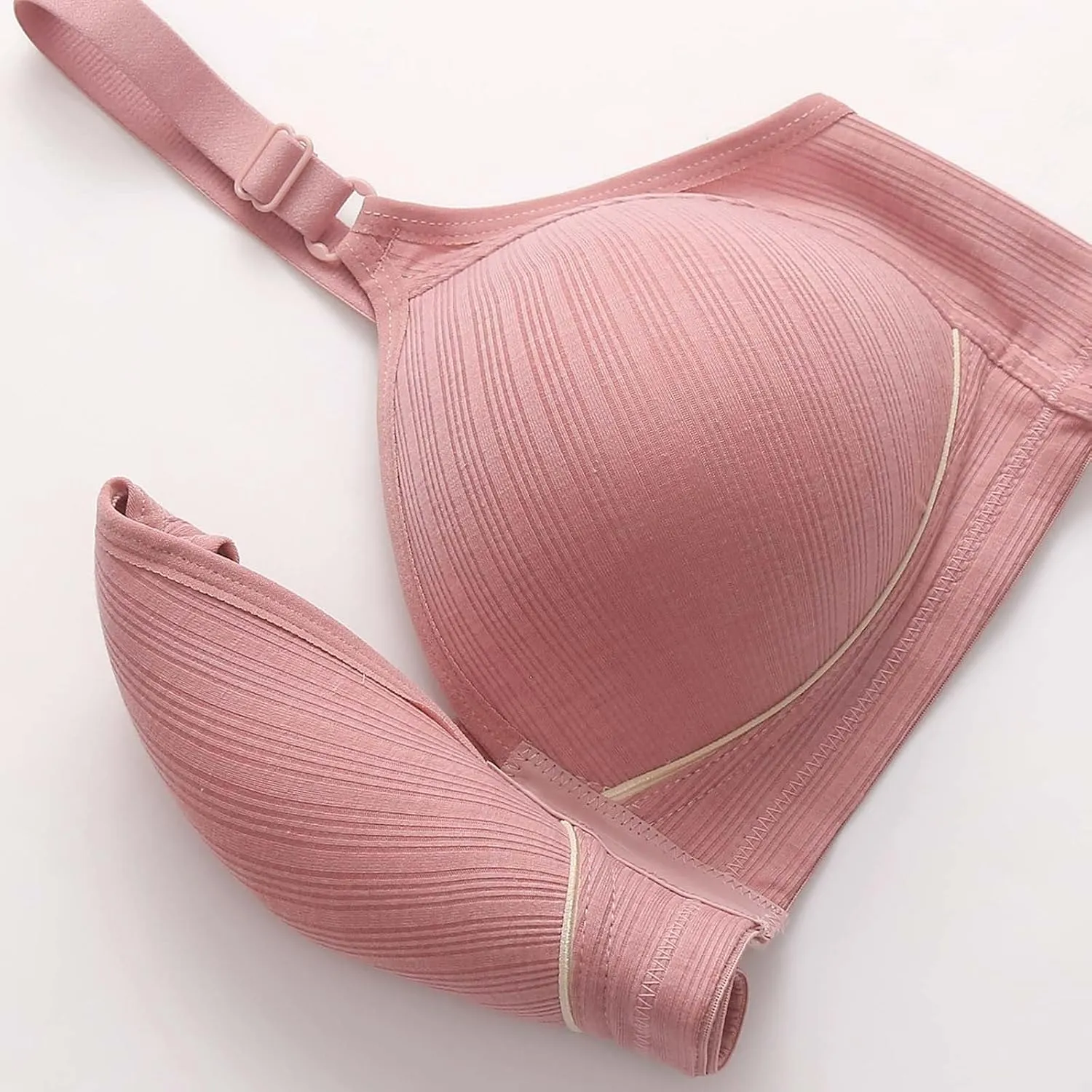 Women Post Surgery Bras Front Closure Adjustable Straps Wireless Bralette Comfort Sport Brassiere Push-Up T-Shirt Bra