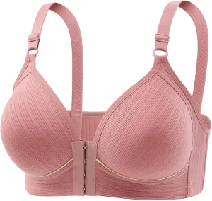 Women Post Surgery Bras Front Closure Adjustable Straps Wireless Bralette Comfort Sport Brassiere Push-Up T-Shirt Bra